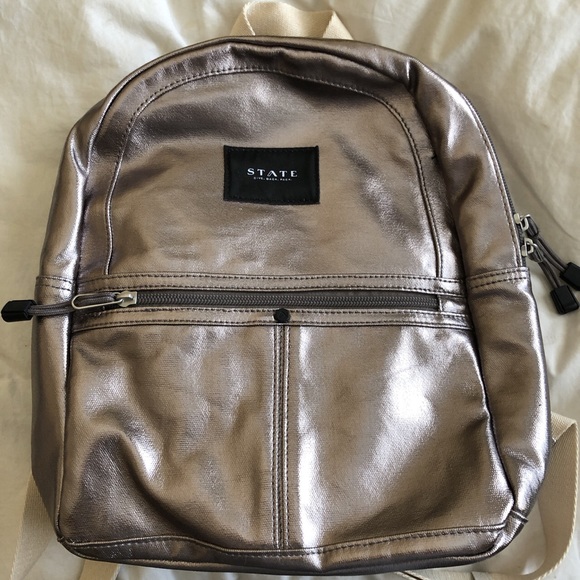 Metallic small backpack - Picture 2 of 4